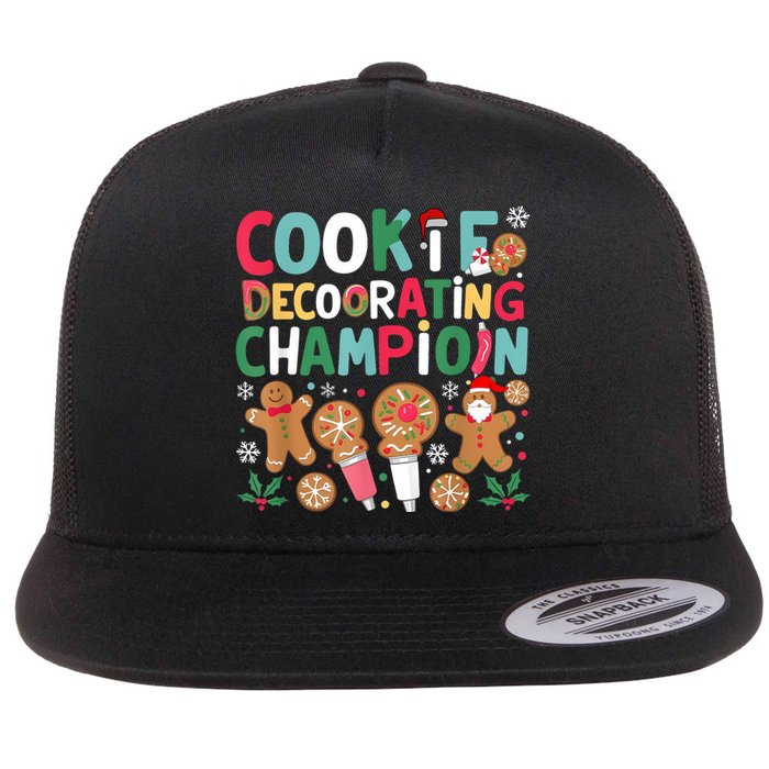 Cookie Decorating Champion Christmas Cookie Baking Flat Bill Trucker Hat