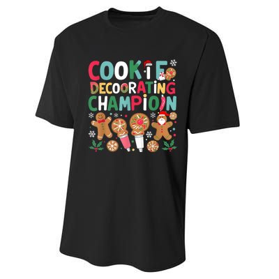 Cookie Decorating Champion Christmas Cookie Baking Performance Sprint T-Shirt