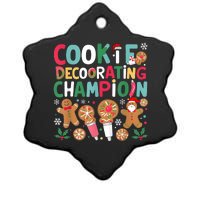 Cookie Decorating Champion Christmas Cookie Baking Ceramic Star Ornament