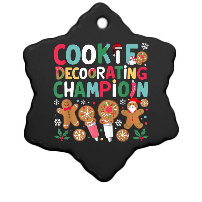 Cookie Decorating Champion Christmas Cookie Baking Ceramic Star Ornament