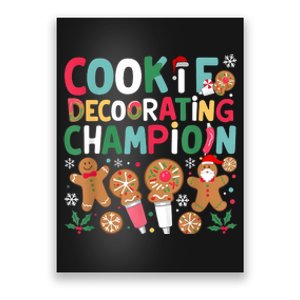 Cookie Decorating Champion Christmas Cookie Baking Poster