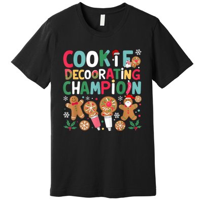 Cookie Decorating Champion Christmas Cookie Baking Premium T-Shirt