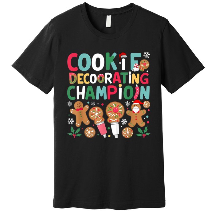 Cookie Decorating Champion Christmas Cookie Baking Premium T-Shirt