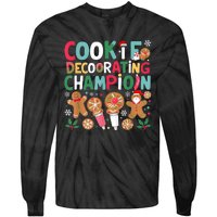 Cookie Decorating Champion Christmas Cookie Baking Tie-Dye Long Sleeve Shirt