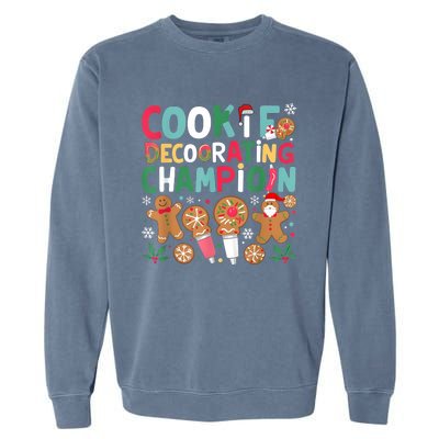 Cookie Decorating Champion Christmas Cookie Baking Garment-Dyed Sweatshirt