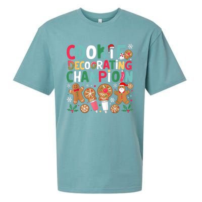 Cookie Decorating Champion Christmas Cookie Baking Sueded Cloud Jersey T-Shirt