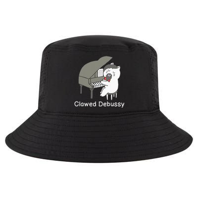 Clawed Debussy Cat Piano Classical Music Composer Teacher Cool Comfort Performance Bucket Hat