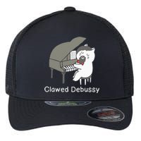 Clawed Debussy Cat Piano Classical Music Composer Teacher Flexfit Unipanel Trucker Cap