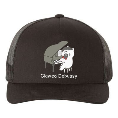 Clawed Debussy Cat Piano Classical Music Composer Teacher Yupoong Adult 5-Panel Trucker Hat