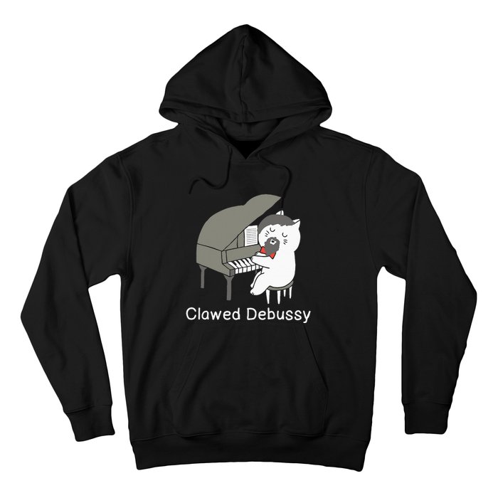 Clawed Debussy Cat Piano Classical Music Composer Teacher Hoodie