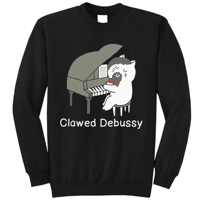 Clawed Debussy Cat Piano Classical Music Composer Teacher Sweatshirt