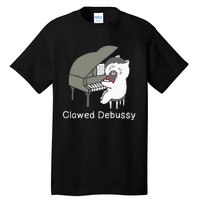 Clawed Debussy Cat Piano Classical Music Composer Teacher Tall T-Shirt