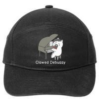 Clawed Debussy Cat Piano Classical Music Composer Teacher 7-Panel Snapback Hat