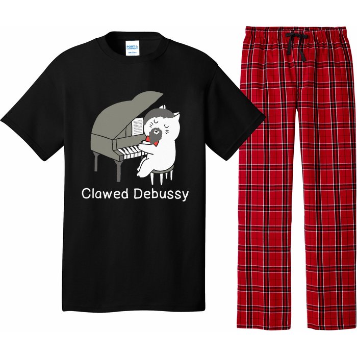 Clawed Debussy Cat Piano Classical Music Composer Teacher Pajama Set