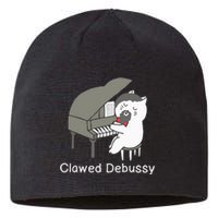 Clawed Debussy Cat Piano Classical Music Composer Teacher Sustainable Beanie