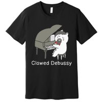 Clawed Debussy Cat Piano Classical Music Composer Teacher Premium T-Shirt