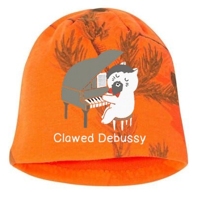 Clawed Debussy Cat Piano Classical Music Composer Teacher Kati - Camo Knit Beanie