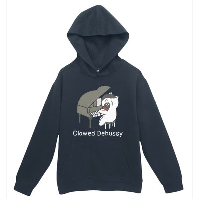 Clawed Debussy Cat Piano Classical Music Composer Teacher Urban Pullover Hoodie