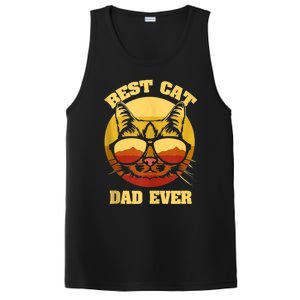 Cat Daddy Cat Lover Gift 80s Retro Best Cat Dad Ever PosiCharge Competitor Tank