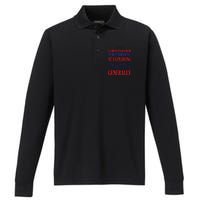 Columbus Day Controversial Statement Graphic Performance Long Sleeve Polo