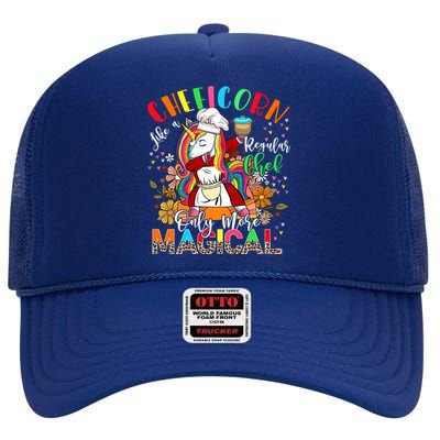 Cheficorn Definition Chef More Magical Dabbing Unicorn Lover Gift High Crown Mesh Back Trucker Hat