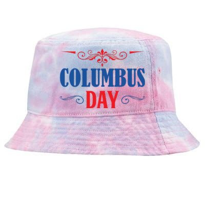 Columbus Day Celebration Graphic Tie-Dyed Bucket Hat