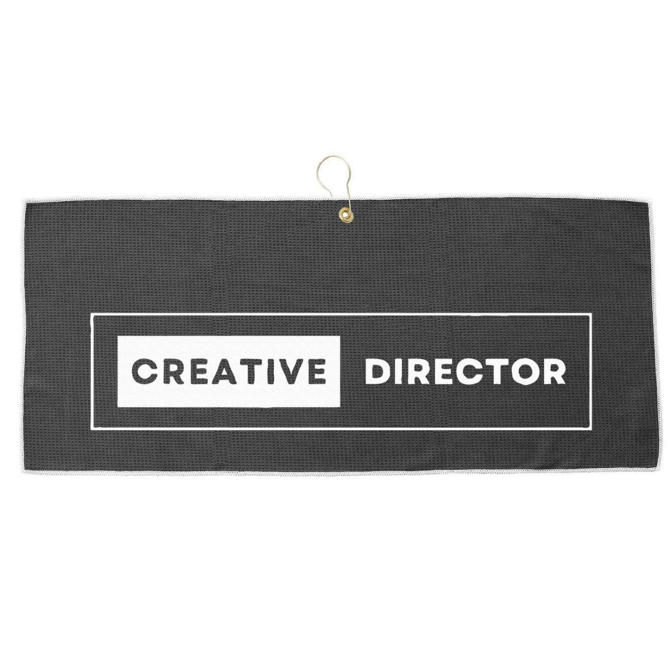 Creative Director Large Microfiber Waffle Golf Towel