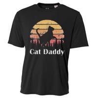 Cat Daddy Cat Lover Vintage Design Father's Day Cat Dad Cooling Performance Crew T-Shirt