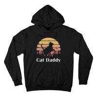 Cat Daddy Cat Lover Vintage Design Father's Day Cat Dad Hoodie