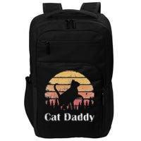 Cat Daddy Cat Lover Vintage Design Father's Day Cat Dad Impact Tech Backpack