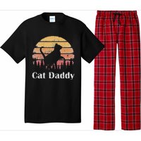 Cat Daddy Cat Lover Vintage Design Father's Day Cat Dad Pajama Set