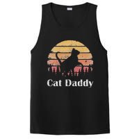 Cat Daddy Cat Lover Vintage Design Father's Day Cat Dad PosiCharge Competitor Tank