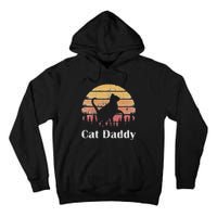 Cat Daddy Cat Lover Vintage Design Father's Day Cat Dad Tall Hoodie