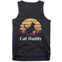 Cat Daddy Cat Lover Vintage Design Father's Day Cat Dad Tank Top