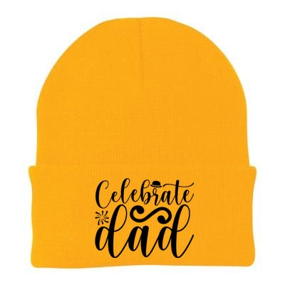 Celebrate Dad Cute T Knit Cap Winter Beanie