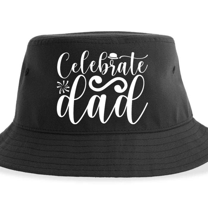 Celebrate Dad Cute T Sustainable Bucket Hat