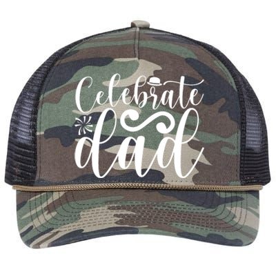 Celebrate Dad Cute T Retro Rope Trucker Hat Cap