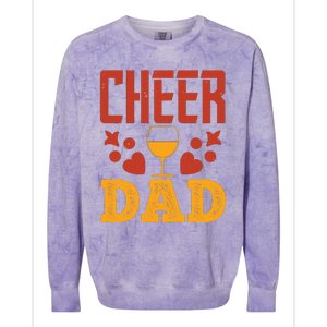 Cheer Dad Colorblast Crewneck Sweatshirt