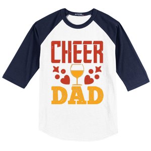 Cheer Dad Baseball Sleeve Shirt