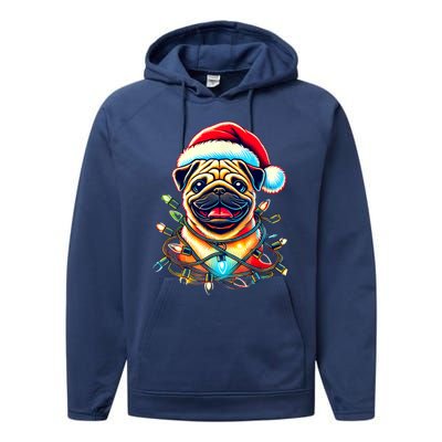 Christmas Dog Performance Fleece Hoodie