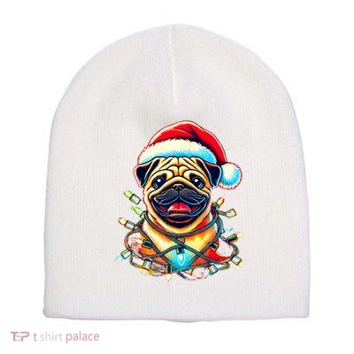 Christmas Dog Short Acrylic Beanie
