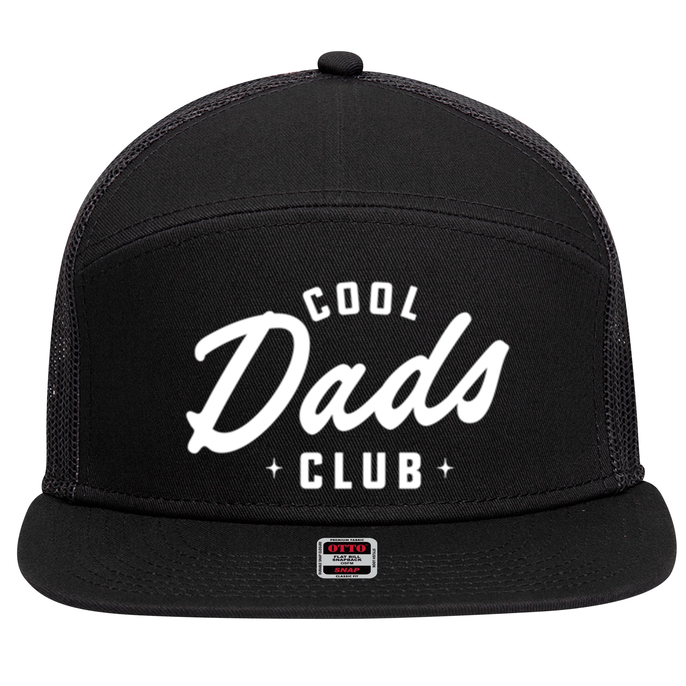 Cool Dads Club Gift 7 Panel Mesh Trucker Snapback Hat