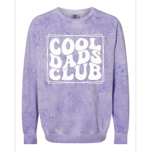 Cool Dads Club FatherS Day Graphic Colorblast Crewneck Sweatshirt