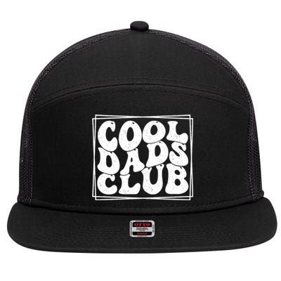 Cool Dads Club FatherS Day Graphic 7 Panel Mesh Trucker Snapback Hat