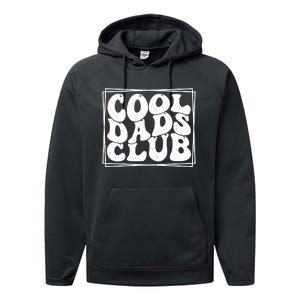 Cool Dads Club FatherS Day Graphic Performance Fleece Hoodie