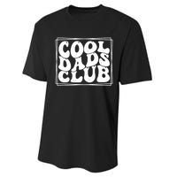 Cool Dads Club FatherS Day Graphic Performance Sprint T-Shirt