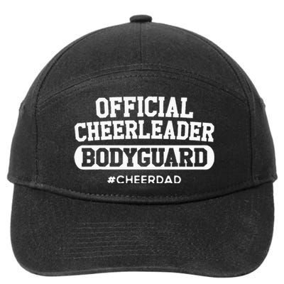 Cheer Dad Cheerleader Bodyguard 7-Panel Snapback Hat