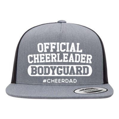 Cheer Dad Cheerleader Bodyguard Flat Bill Trucker Hat