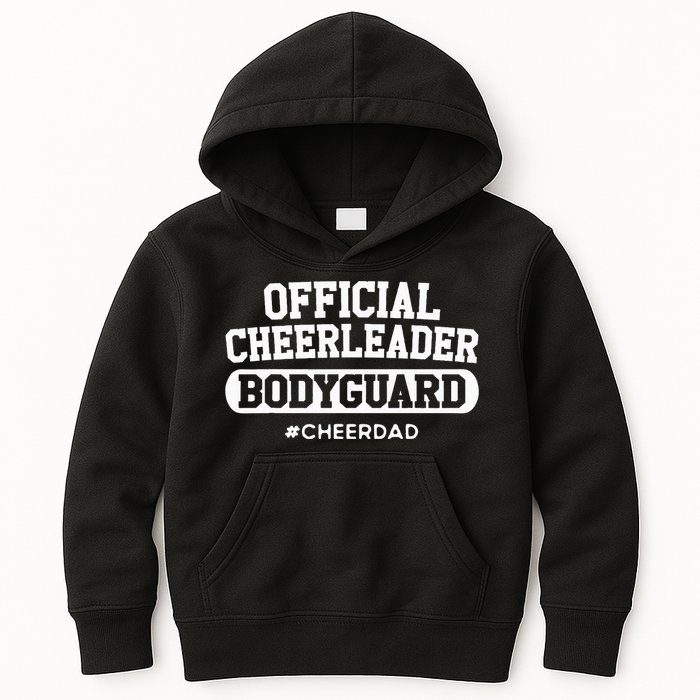 Cheer Dad Cheerleader Bodyguard Kids Hoodie