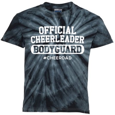 Cheer Dad Cheerleader Bodyguard Kids Tie-Dye T-Shirt